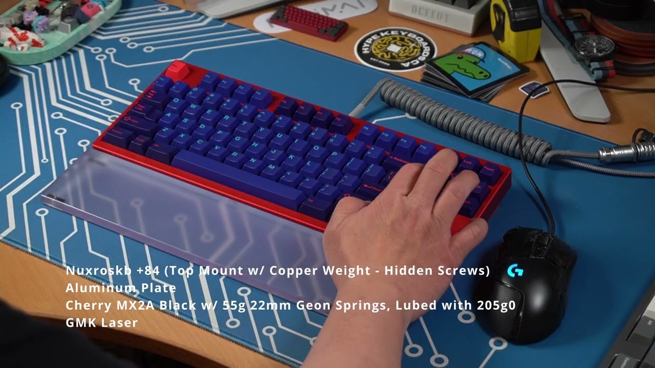 NuxrosKB +84 w/ Cherry MX2A Black