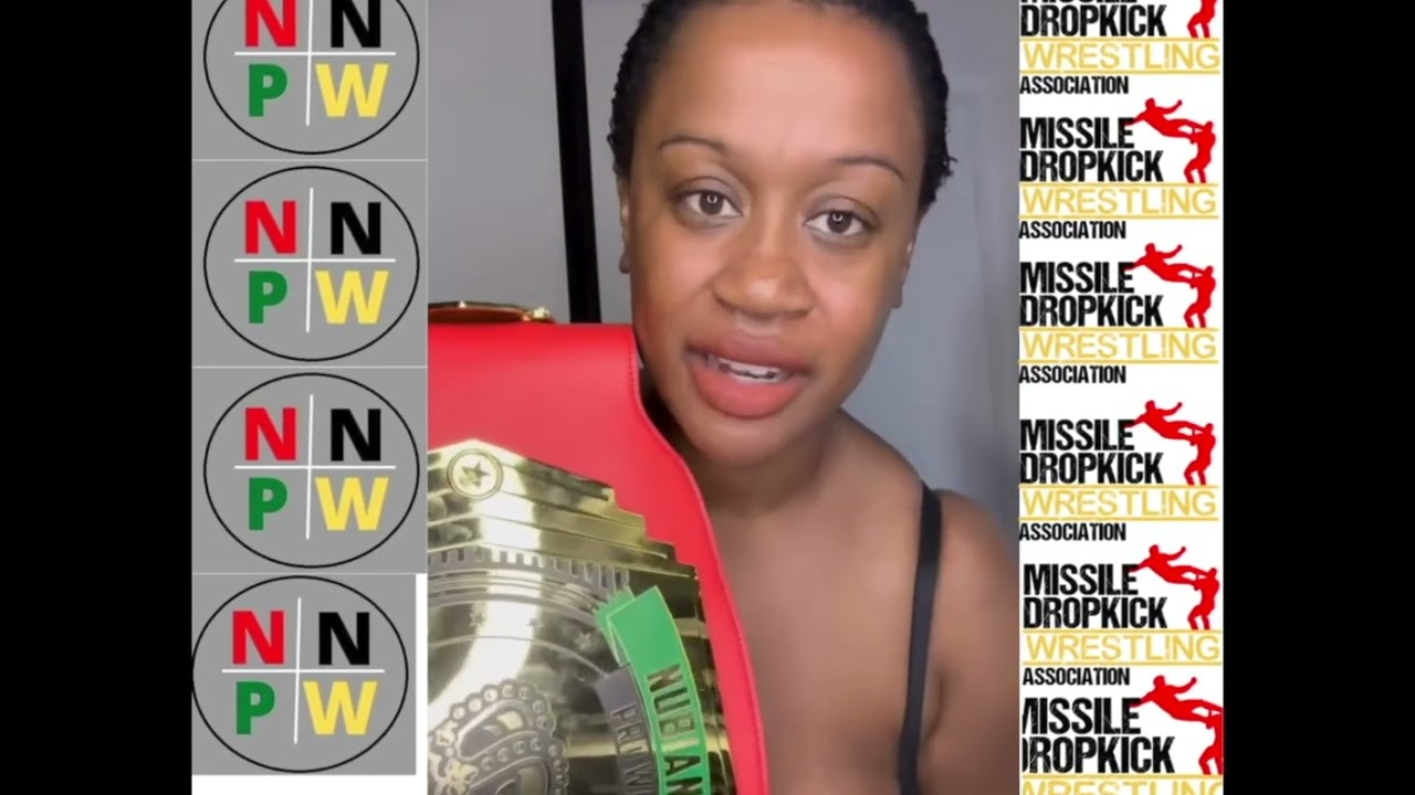 The Nubian National Professional wrestling women champion WrestleBae vanity vs Britany Kay