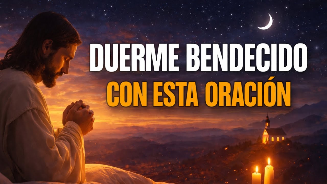 ORACIÓN DE LA NOCHE 🌙🙏 PARA DORMIR EN PAZ Y RECIBIR UN SUEÑO BENDECIDO ✨🕊️