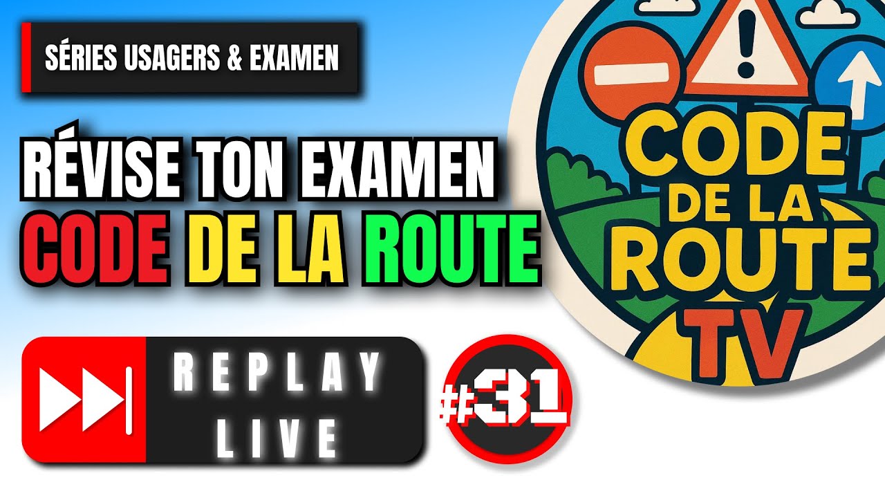 LIVE QUIZ CODE DE LA ROUTE 🚦 | Séries Usagers & Examen ! #31