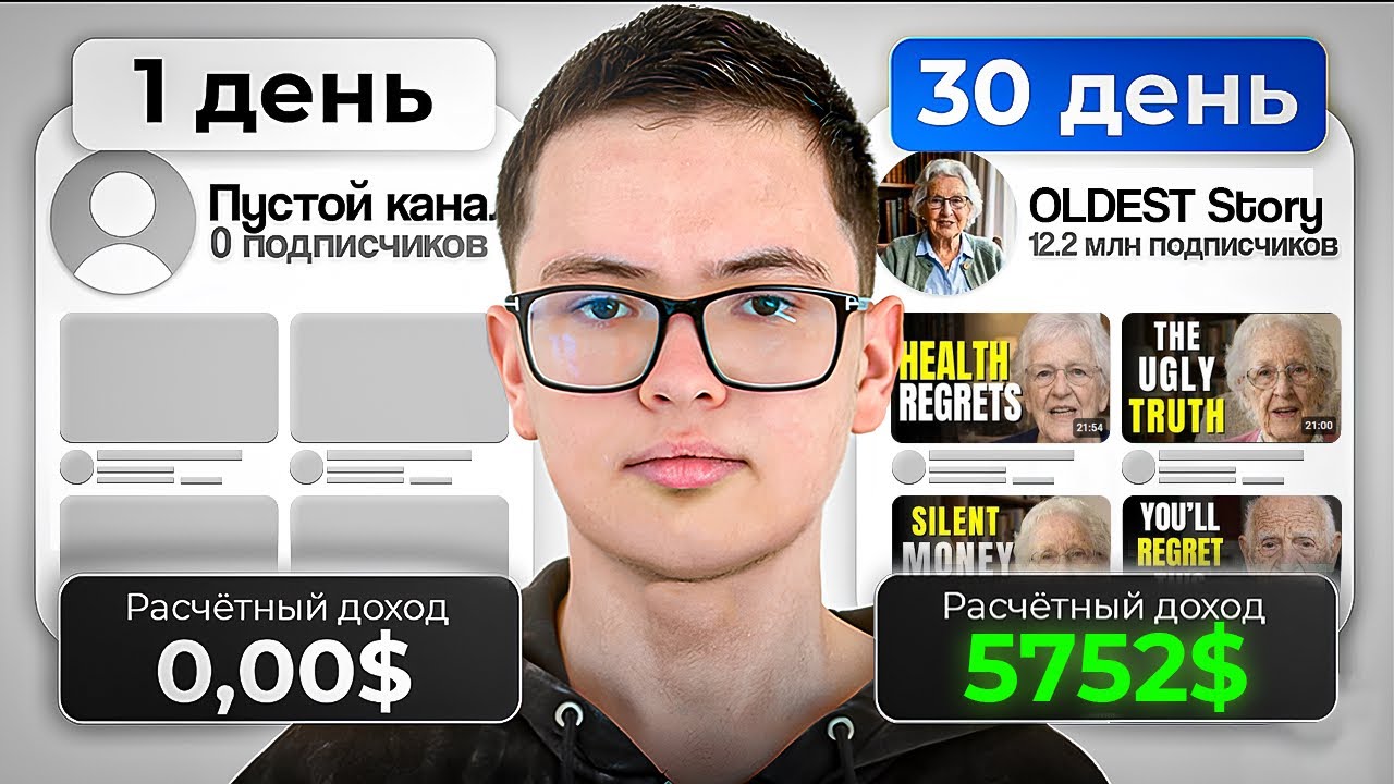 Я вел Ютуб канал 30 Дней и заработал $___