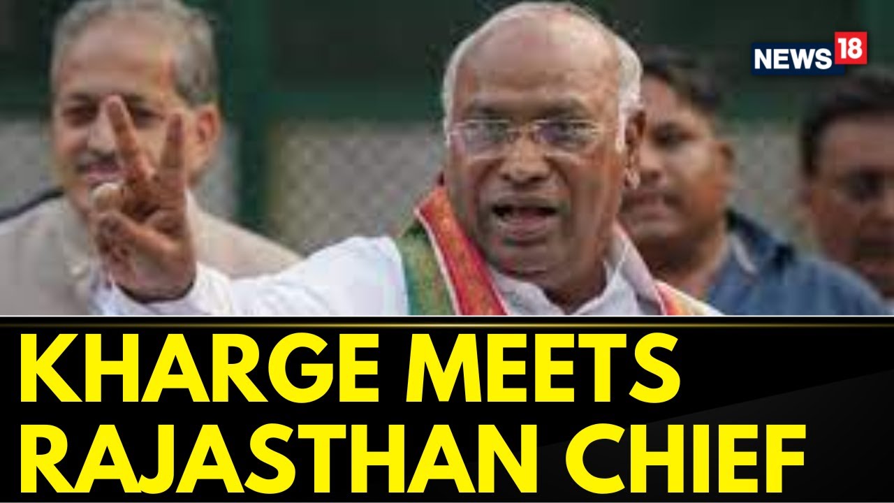 Congress President Mallikarjun Kharge Meets with Rajasthan Congress In-Charge | English News