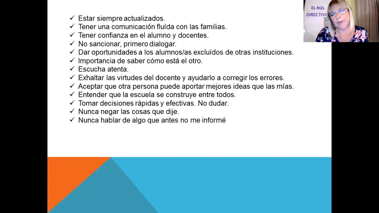 HAGAMOS ESCUELA - EL ROL DIRECTIVO PARTE 2