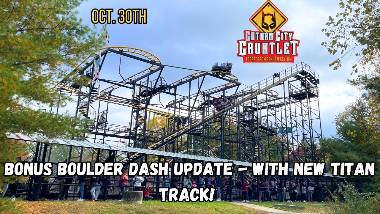 GOTHAM CITY GAUNTLET ESCAPE FROM ARKHAM ASYLUM - Six Flags New England - Oct. 30th