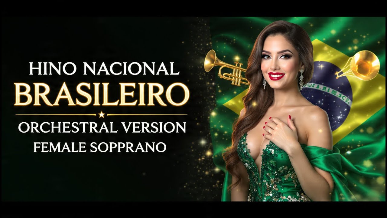 Brazilian National Anthem - Epic Orchestral Cover | Female Soprano | Hino Nacional Brasileiro 🇧🇷