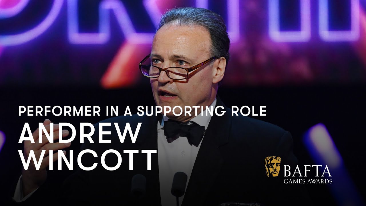 Andrew Wincott wins Performer in a Supporting Role for Raphael | BAFTA Games Awards 2024