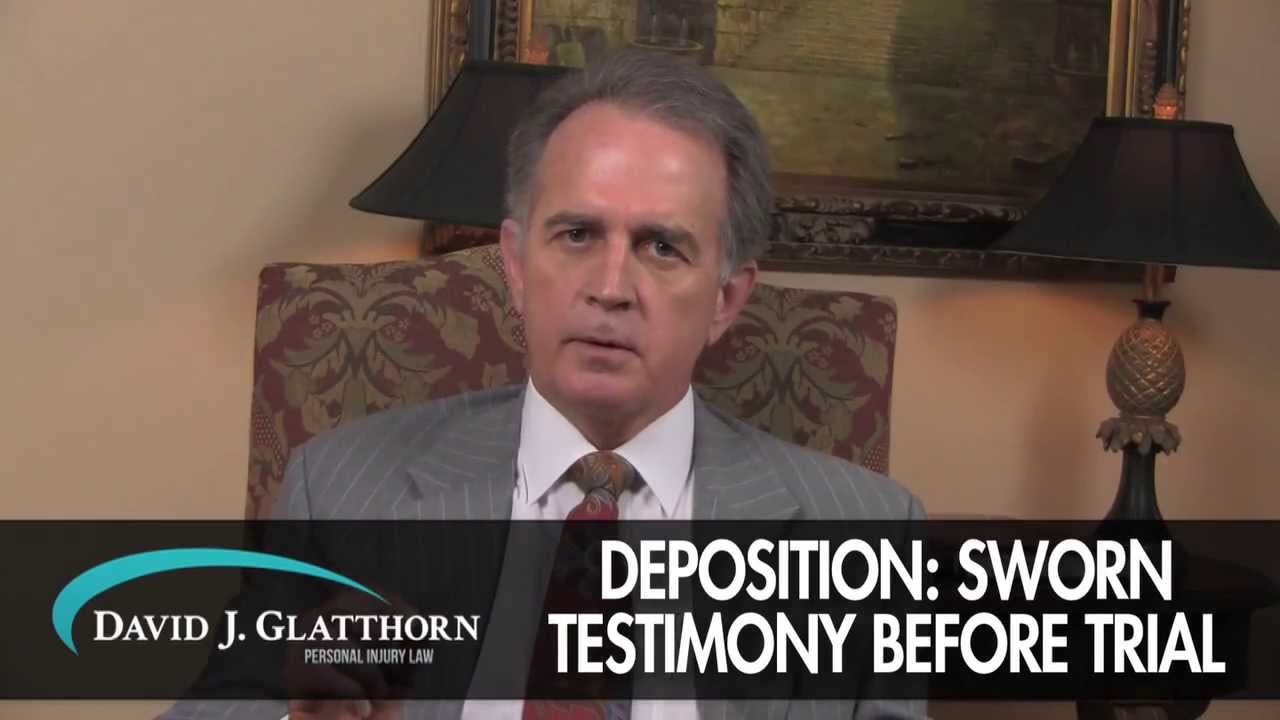 What is a deposition - Personal Injury Law in Florida