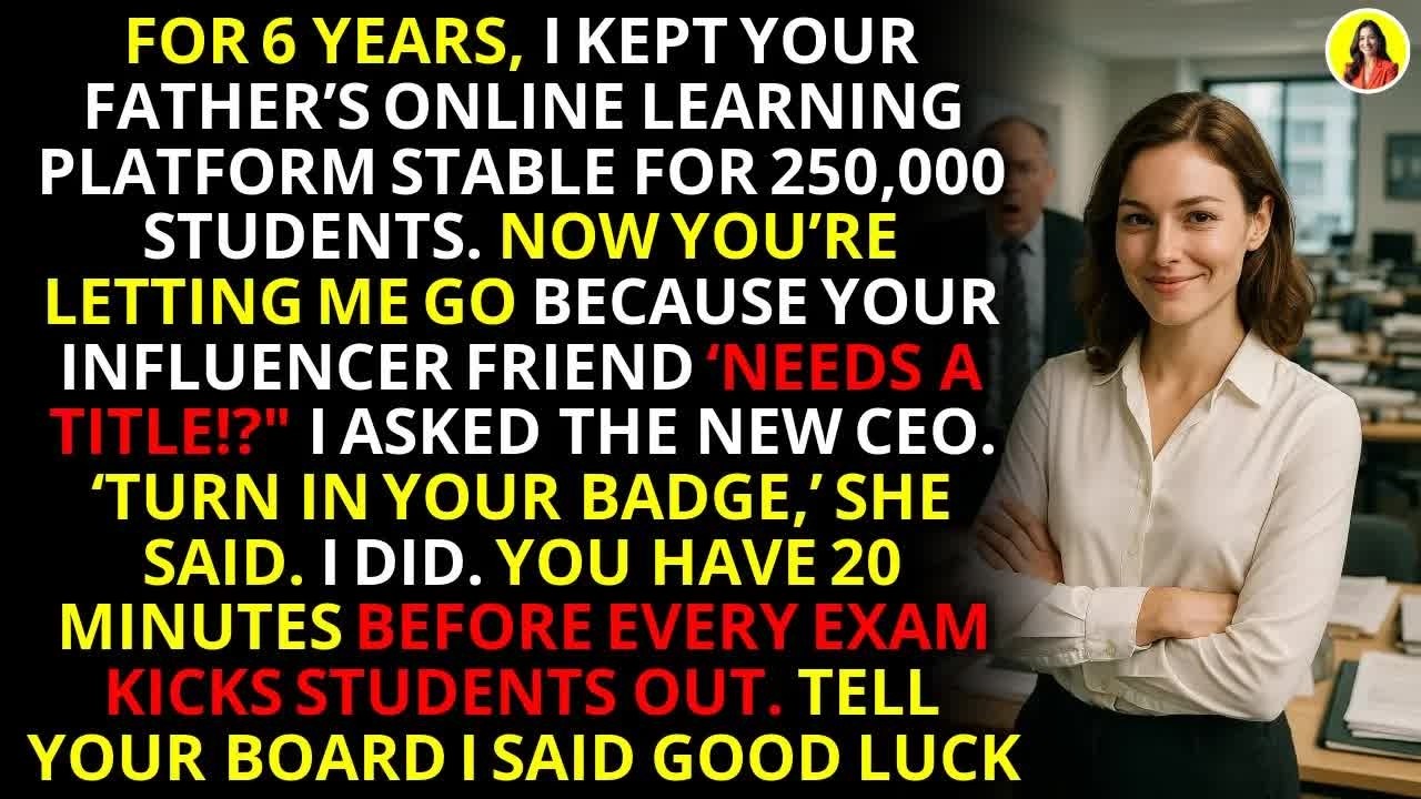 They Fired Me For An Influencer  I Crashed Their Exams During Finals  💼 ｜ #CorporateRevenge