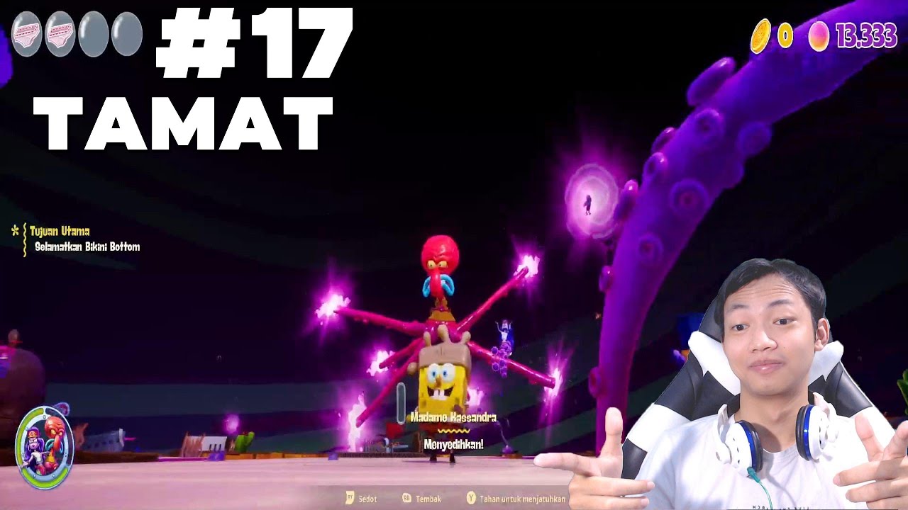 Menamatkan game SpongeBob SquarePants The Cosmic Shake #17
