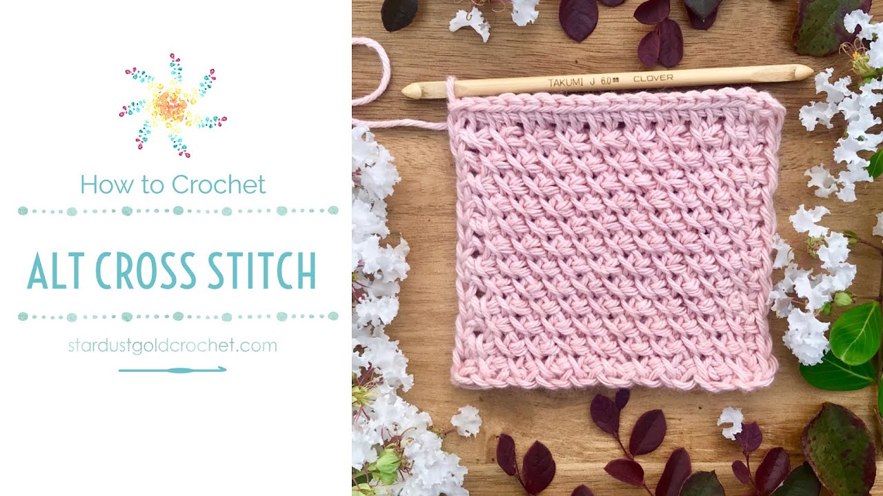 Alternating Cross Stitch | Stitch Explorers | Crochet Tutorial