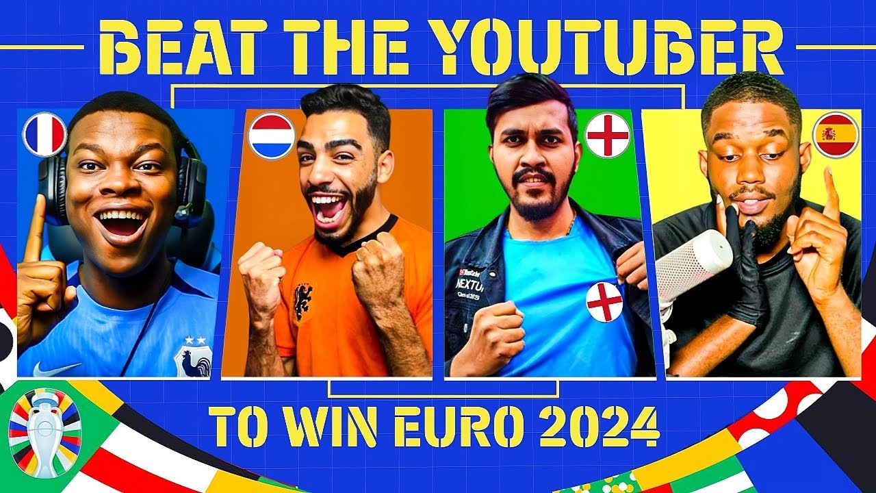 BEAT THE YOUTUBERS TO BECOME EURO 2024 CHAMPION! 🏆🎆