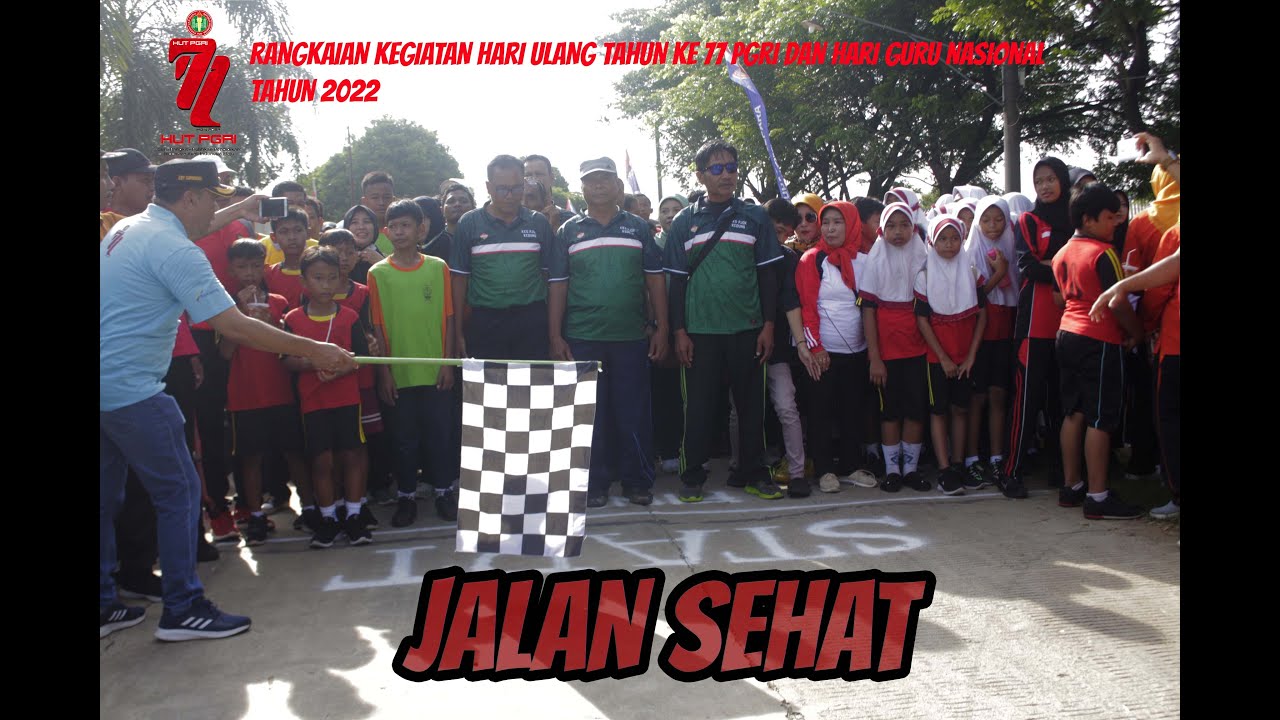 JALAN SEHAT PGRI Kabupaten Jepara PGRI  HUT 77