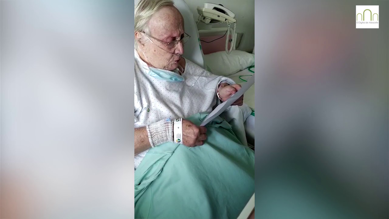 El emocionante mensaje de Teresa, una albaceteña de 84 años ingresada en el Perpetuo Socorro