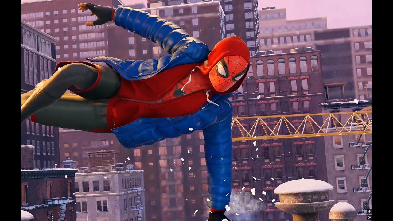 Демонстрация боевых действий и полётов на паутине в Spider-Man Miles Morales | Геймплей в 4K
