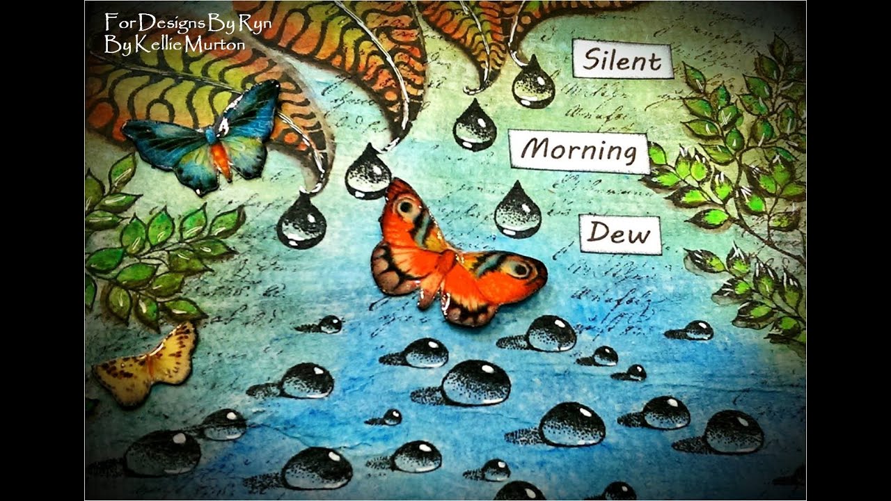Mixed Media Process Art Journal Series Page #10 - Silent Morning Dew for Designs by Ryn