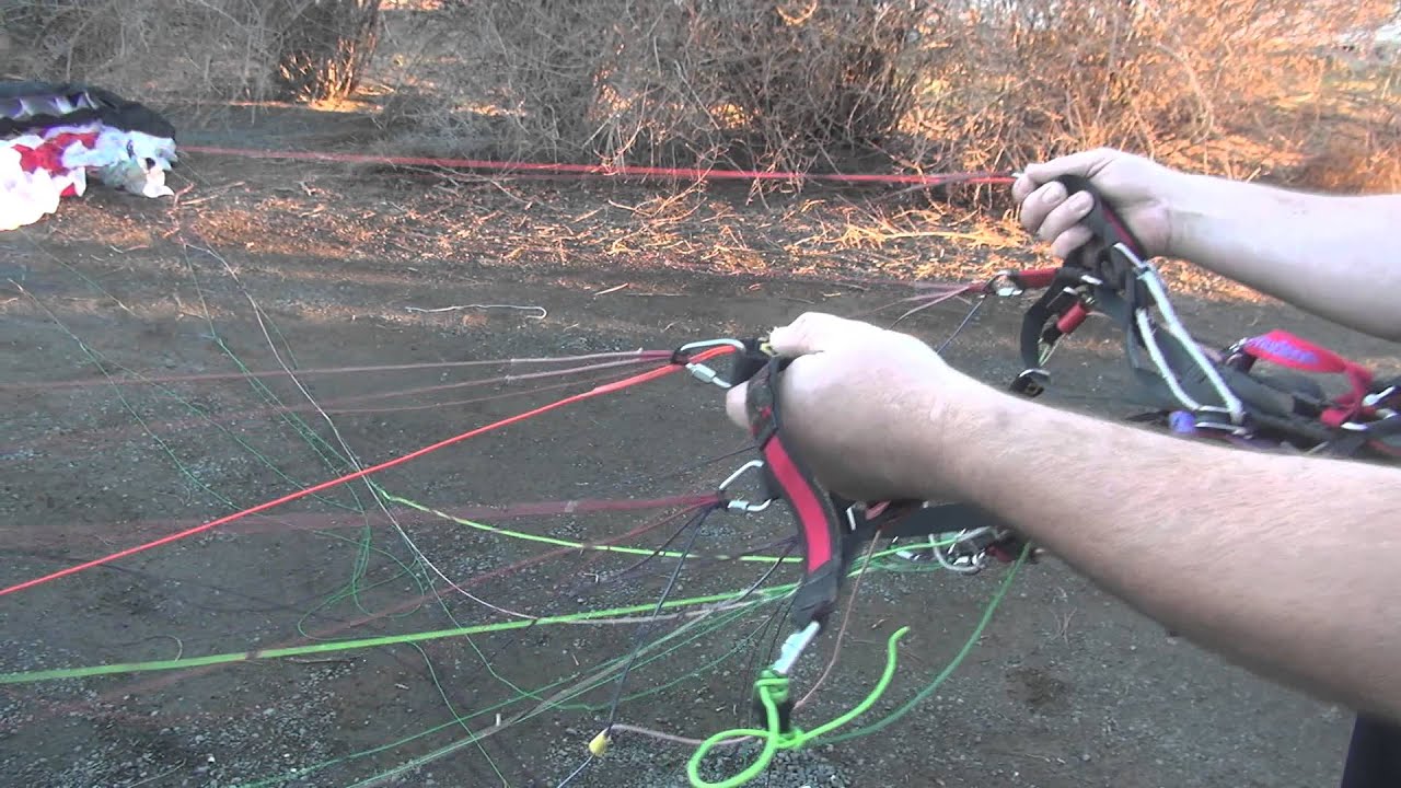 paramotor hooking in