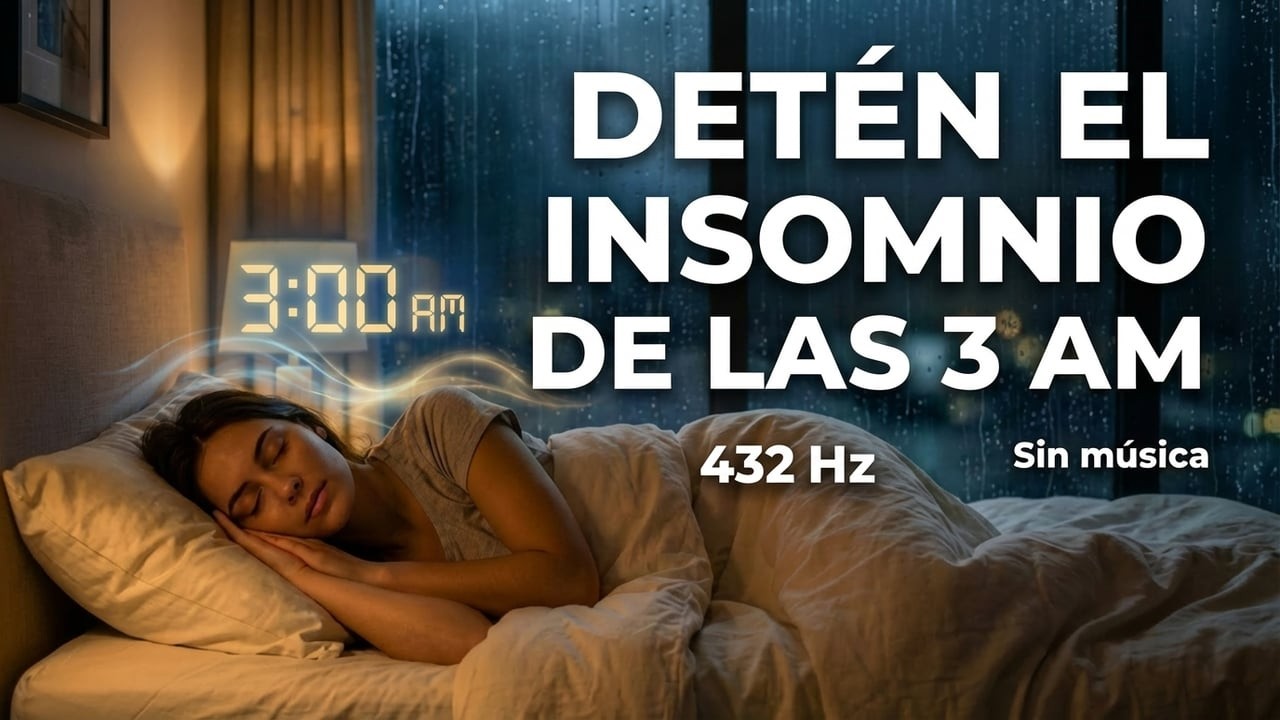 ¿Te despiertas cada noche a las 3 AM? Esta lluvia a 432 Hz es tu solución