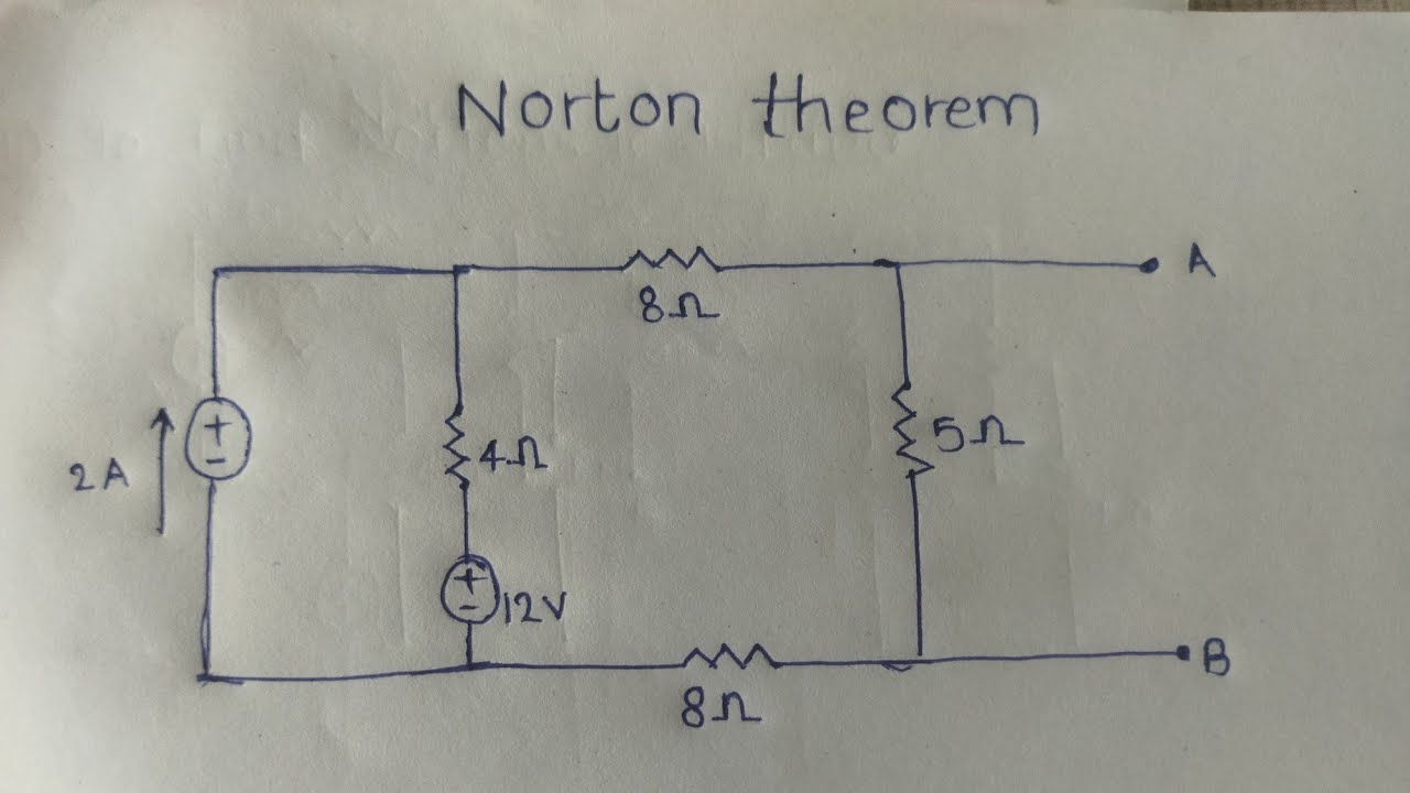 Norton's Theorem -  Explained in telugu