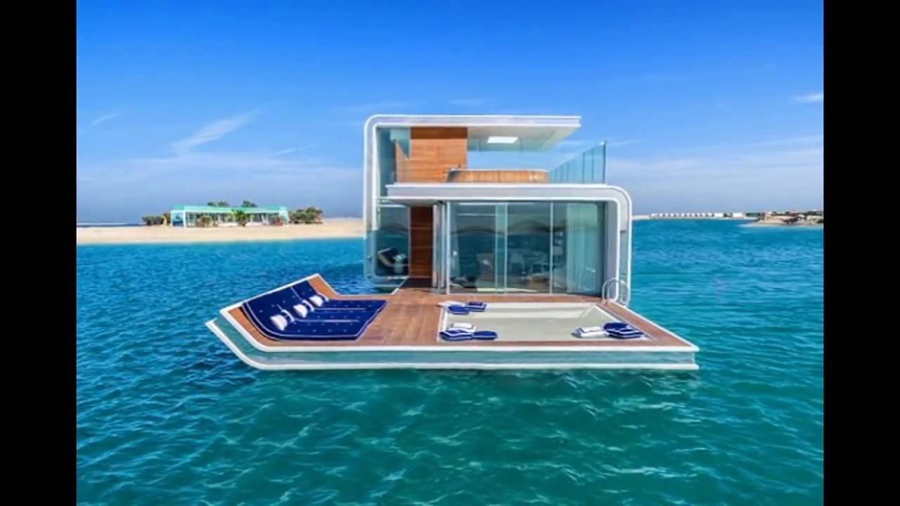 Floating Seahorse Villa Emirati Style, Luxury Floating Homes