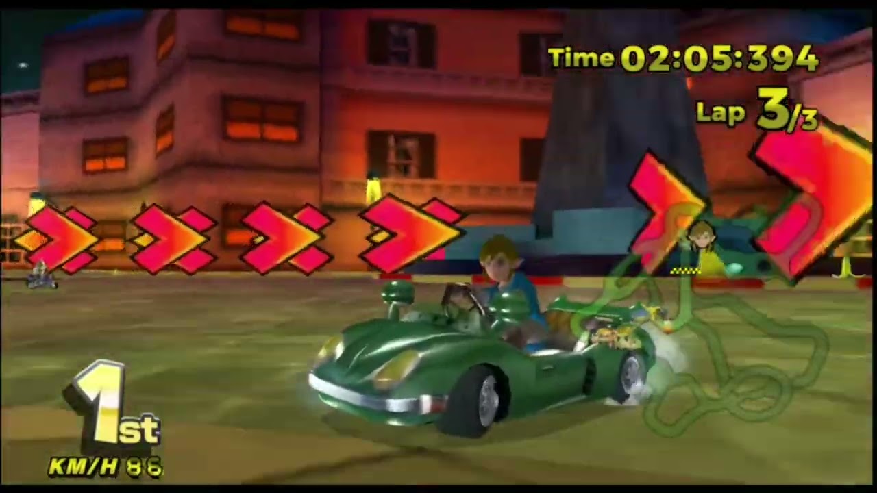 MKWii Deluxe: Green Edition - Grand Prix Tour Leaf Cup as Link [200cc]
