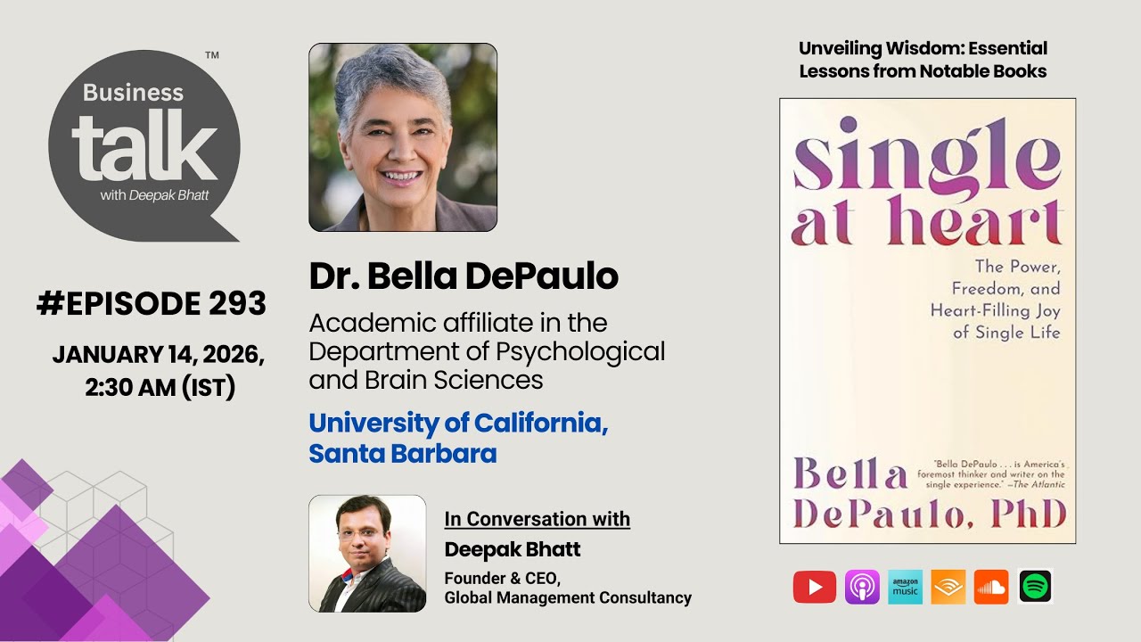 Why So Many People Are Happier Single: Dr. Bella DePaulo on Being Single at Heart