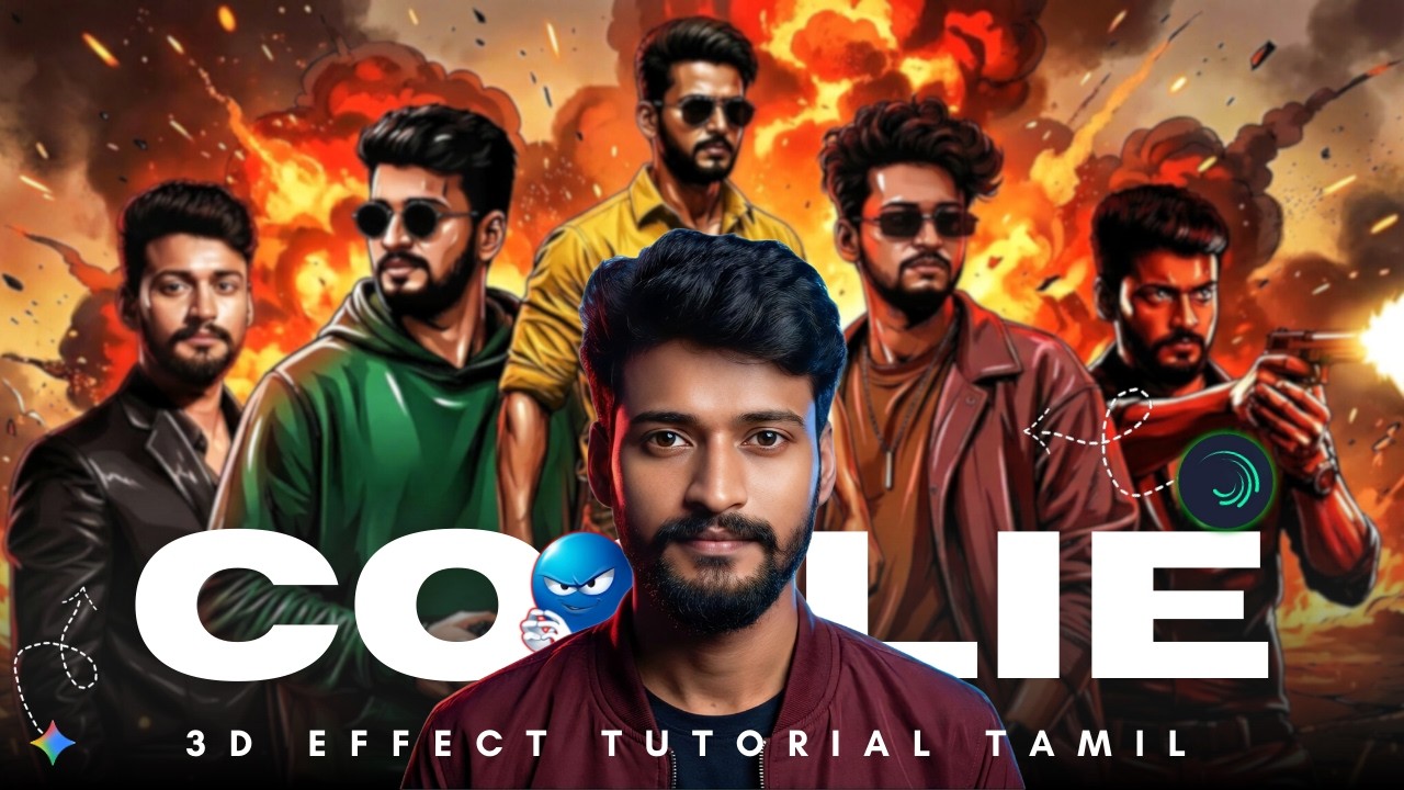 Coolie Movie Bgm Intro 3D Effect🔥Trending instagram💥Video Editing in Alight motion🚀#alightmotionedit