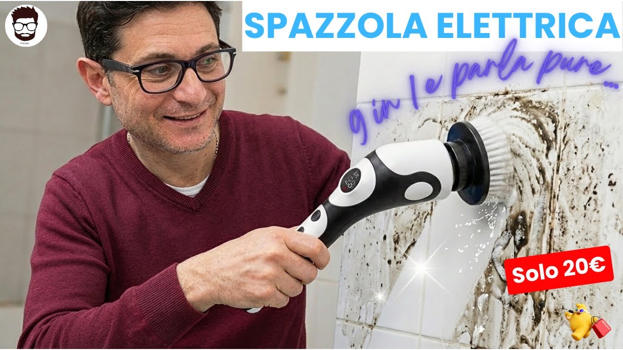 ADDIO FATICA!  Recensione Spazzola Elettrica 9 in 1 da AliExpress (con Assistente Vocale!)