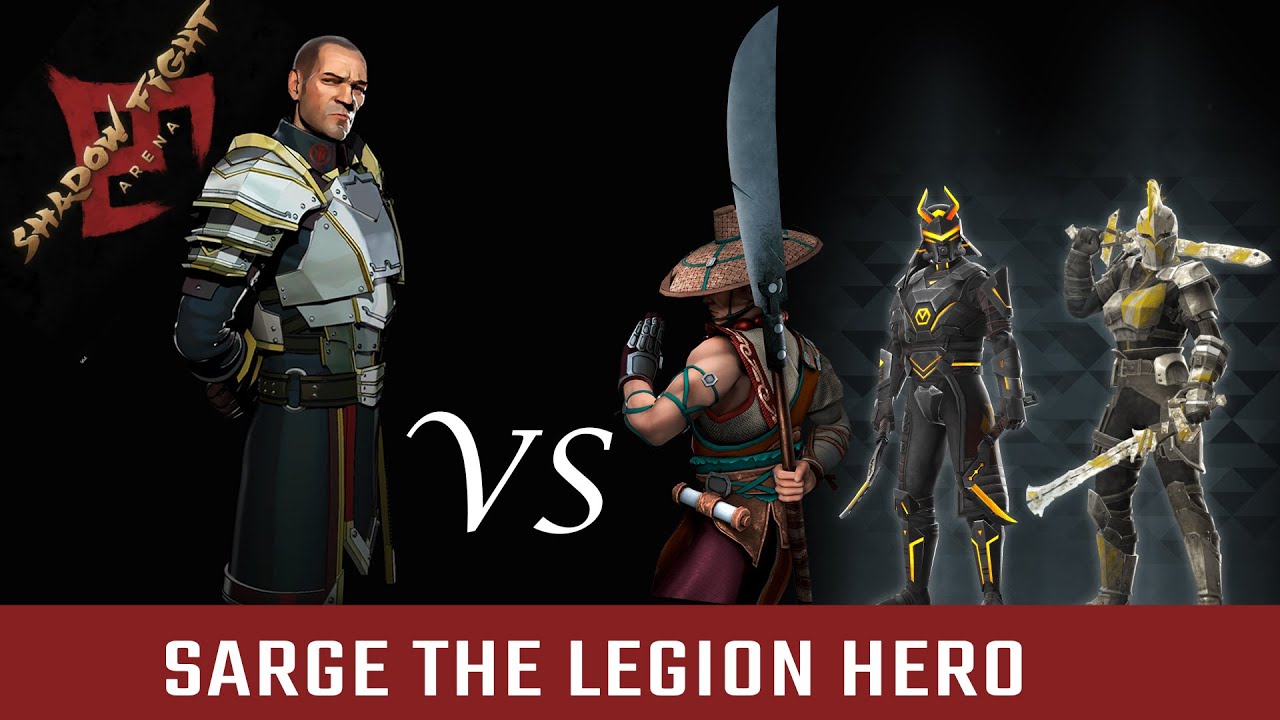 Sarge vs shang, kate and fireguard | Shadow fight arena