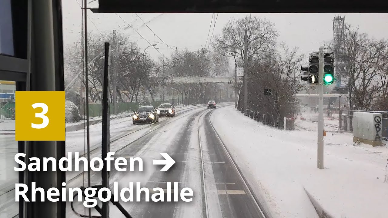 Schneechaos in Mannheim ❄️ Führerstandsmitfahrt 🚋 Rhein-Neckar-Verkehr