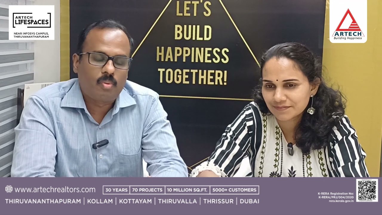 Customer Testimonial | Artech LifeSpaces Aakkulam  | Apartment Owners | Ms. Remya & Mr. Lal Prakash