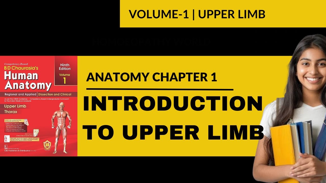 HUMAN ANATOMY | ANATOMY VOLUME 1| CHAPTER 1 | UPPER LIMB INTRODUCTION TO UPPER LIMB