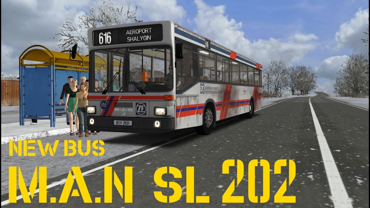 Новенький автобус MAN SL202 в Omsi 2