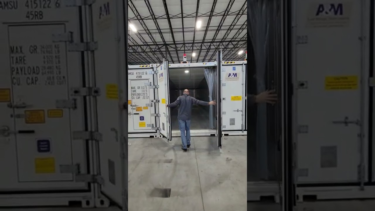 A&M Cold Storage Container with Automatic Lighting