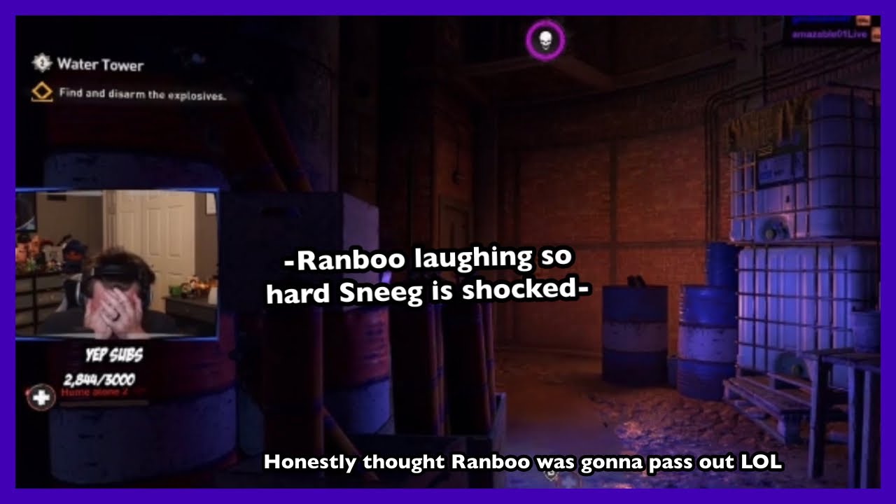 Ranboo laughing so hard he almost throws up