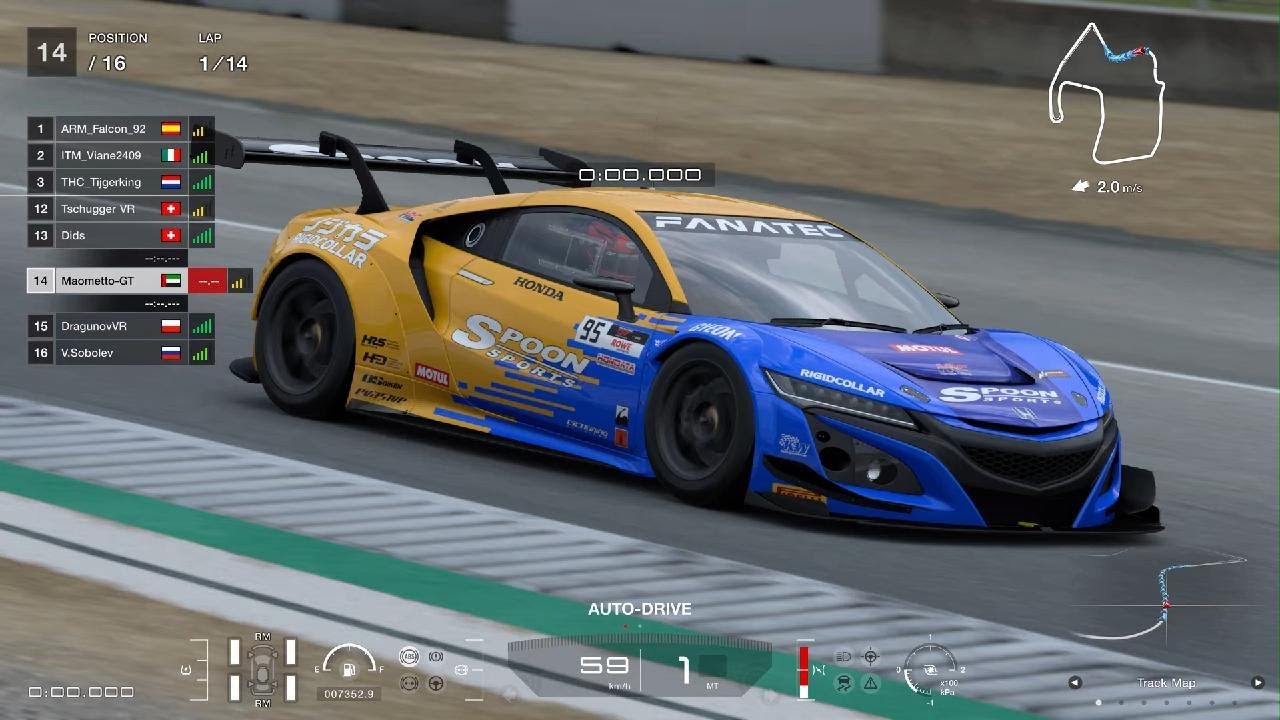 Gran Turismo 7 - Daily Race C - WeatherTech Laguna Seca - Honda NSX (Gr.3)
