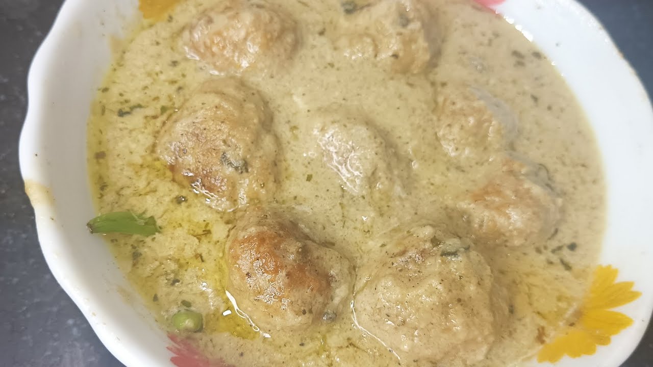 शाहीअफगानी मटन मलाई कोफ्ता रेसिपी।Royal creamy delicious Afghani Malai Kofta with gravy.