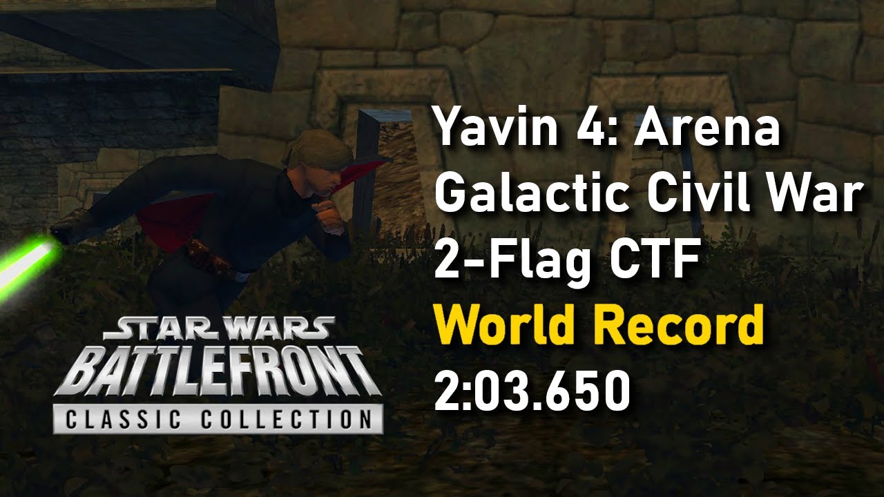 [PB][FWR] Star Wars Battlefront II (2024) Speedrun - Yavin 4: Arena - 2-Flag CTF - GCW in 2:03.650