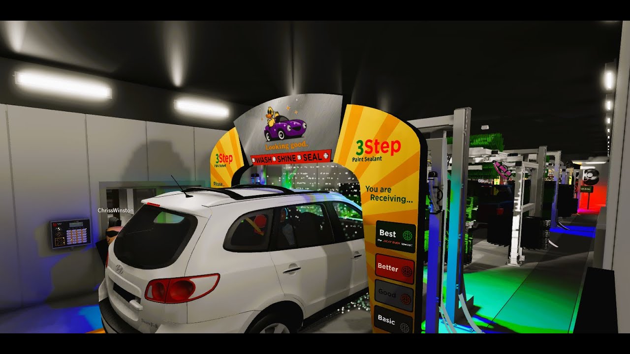 Quick quack car wash in roblox.