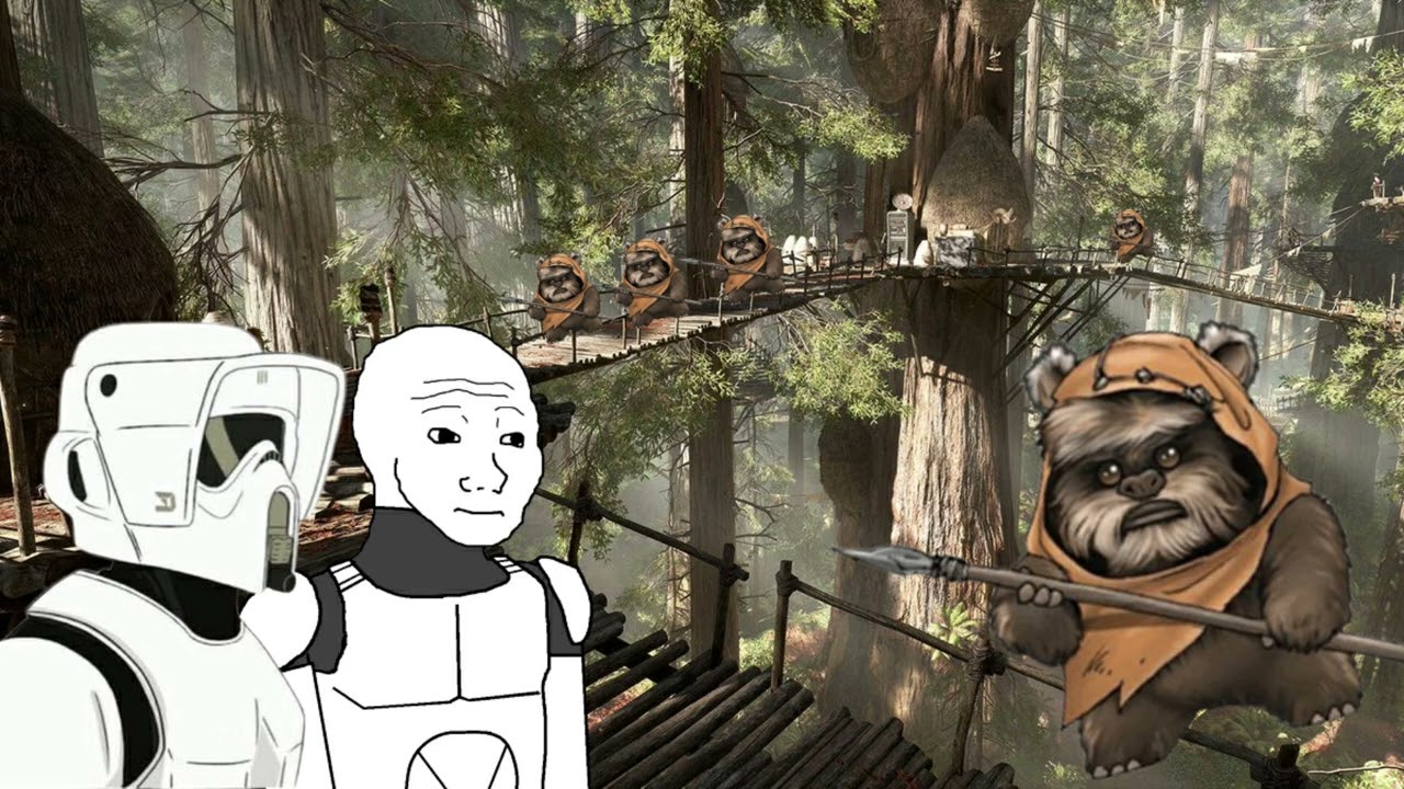 Paint it Black but you're in the middle of an Ewok hunt.