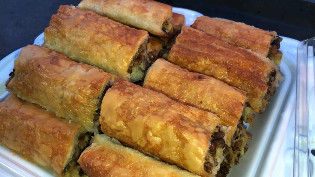 Enfess lezzette‼️baklava yufkasından yeşil mercimekli ve patatesli çıtır çıtır börek tarifi 🤌