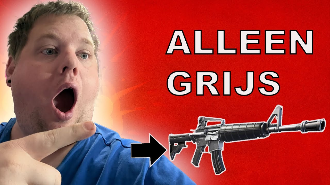 Fortnite maar ik mag alleen grijze wapens gebruiken 😭