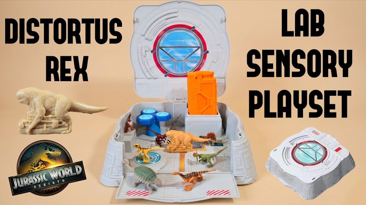 Jurassic World Distortus Rex Lab Sensory Playset Unboxing! #jurassicworld 