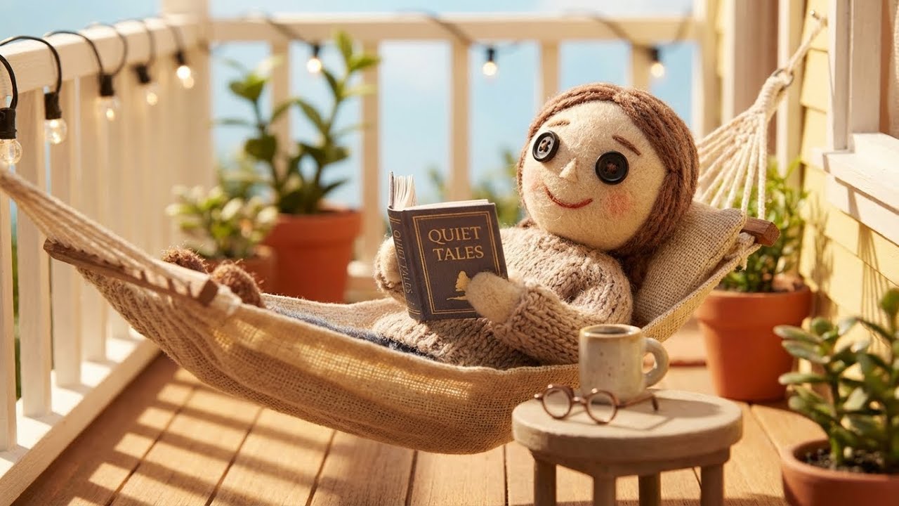 Magical Doll in Hammock - Enchanted Garden Ambience with Relaxing Music