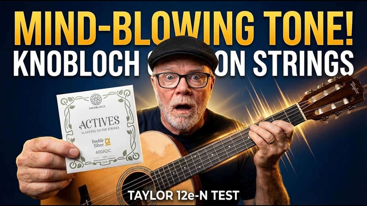 Knobloch Double Silver Carbon Strings Review – Taylor 12e‑N Classical Guitar Tone Test