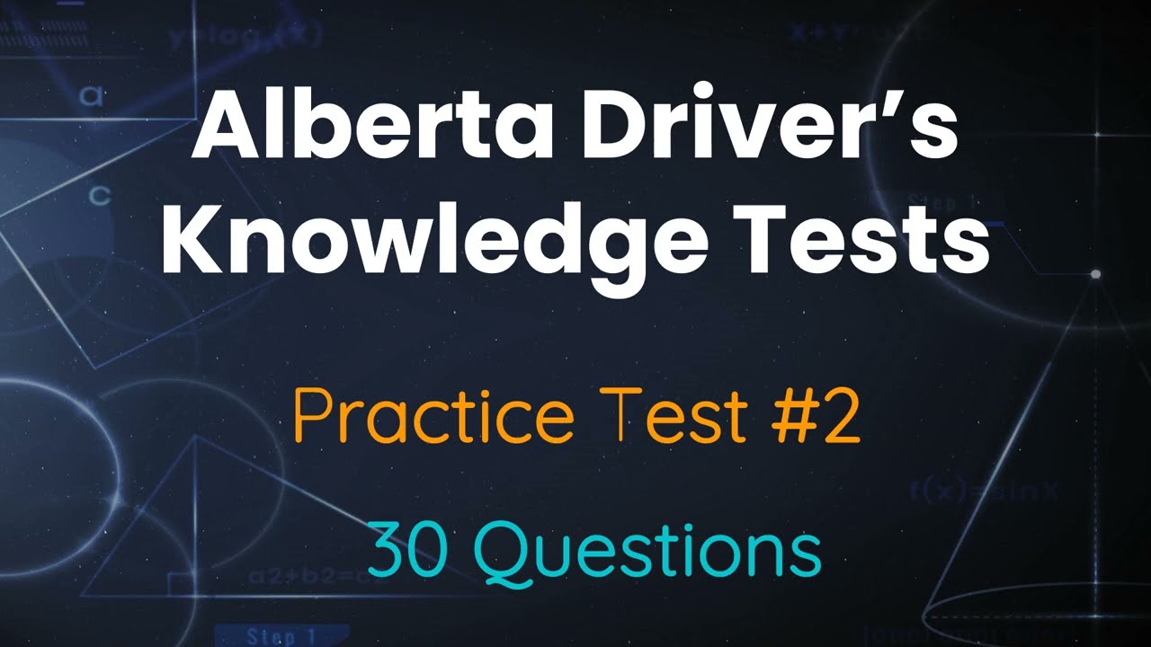 Alberta Driver's Knowledge Test 2024 | Practice Test 2
