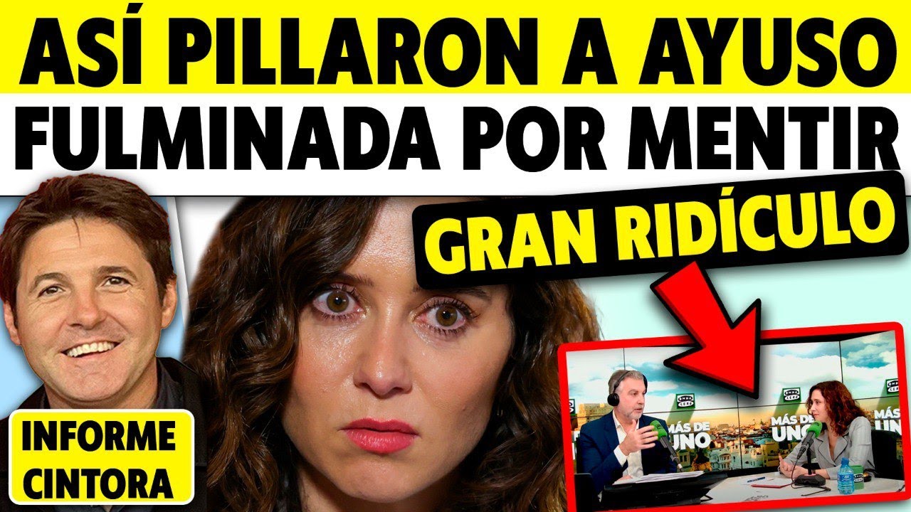 PARA VERLO Y QUE RULE: ASÍ QUEDÓ FULMINADA AYUSO POR MENTIR SOBRE SU PAREJA ANTE ALSINA. MENUDO K.O.