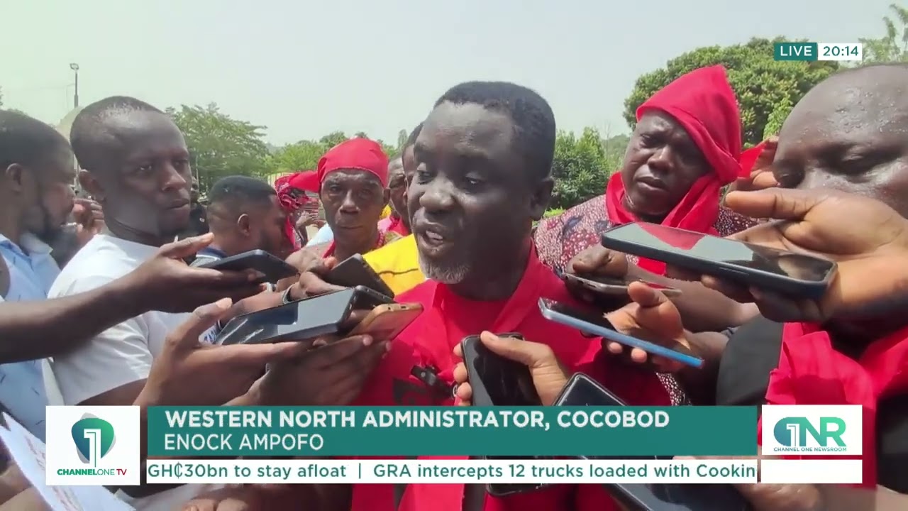 Cocoa Price Slashed: Farmers in Western North Protest Ghana Government Decision