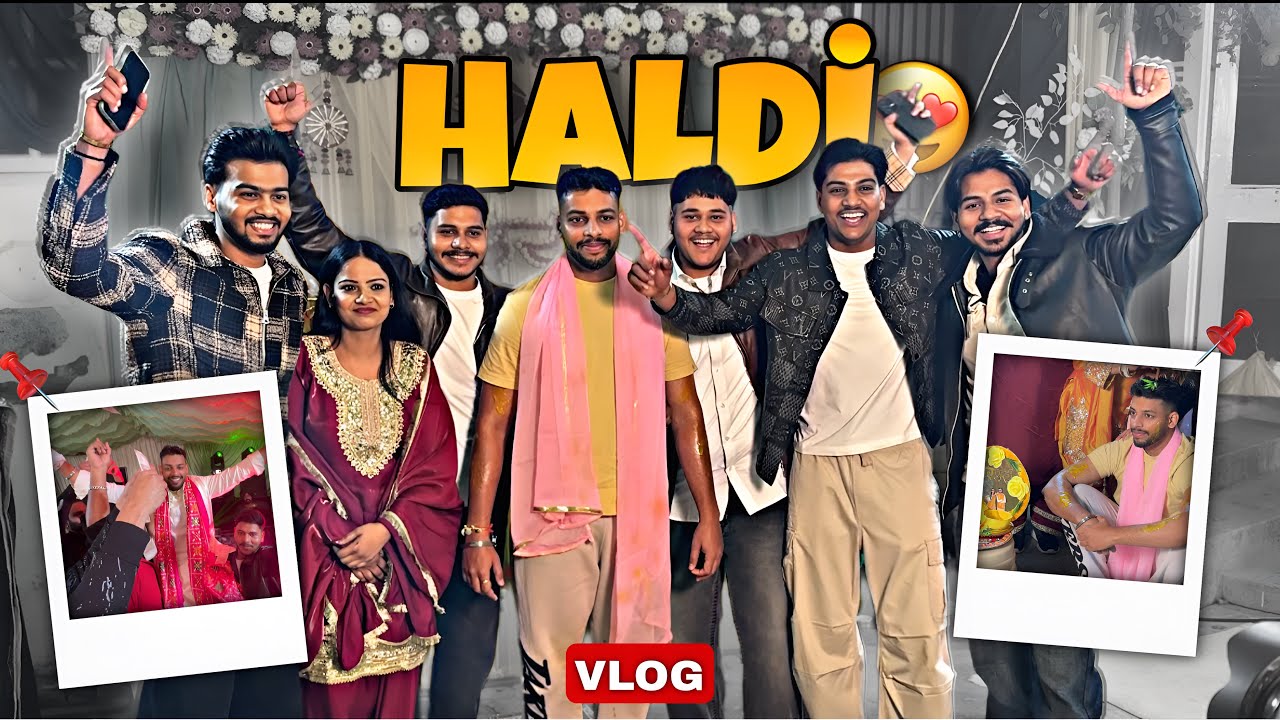 Bhai Ki Haldi Ceremony 💛 | Dance, Masti & Shaadi Vibes 🔥rajatsworldvlogs 