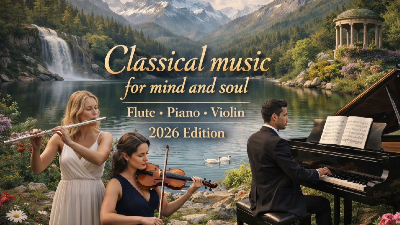 Classical Music for Mind and Soul 🎶 Flute Piano Violin | 2026 Edition | Relax & Focus