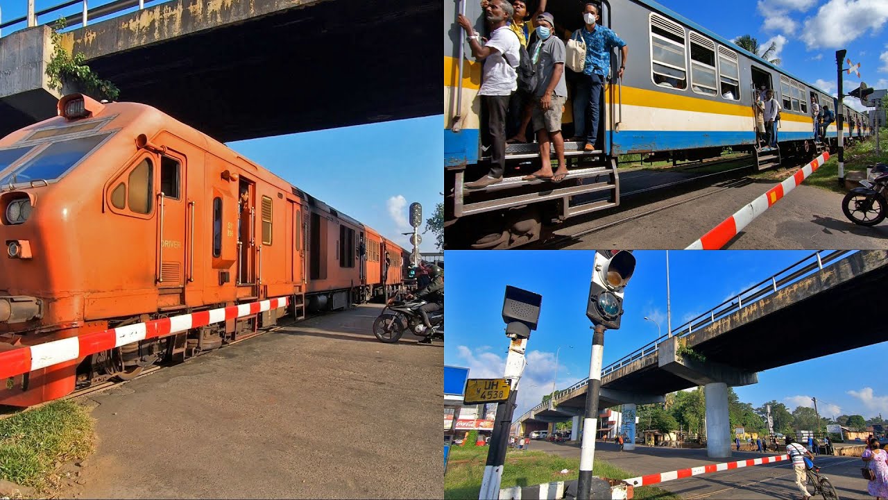 Ragama Junction Railway Station Level Crossing in Sri Lanka